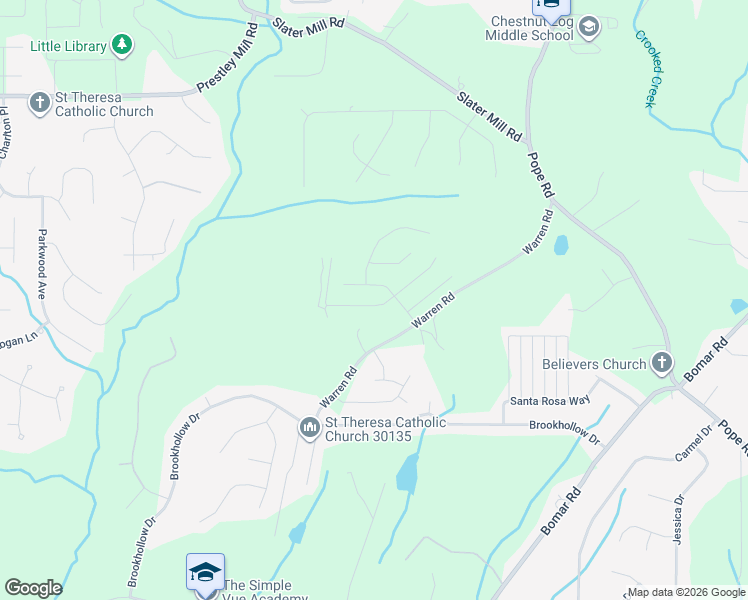 map of restaurants, bars, coffee shops, grocery stores, and more near 5060 Manning Drive in Douglasville