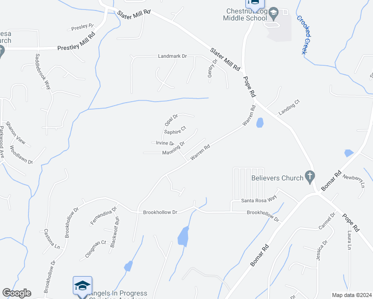 map of restaurants, bars, coffee shops, grocery stores, and more near 5016 Amethyst Drive in Douglasville