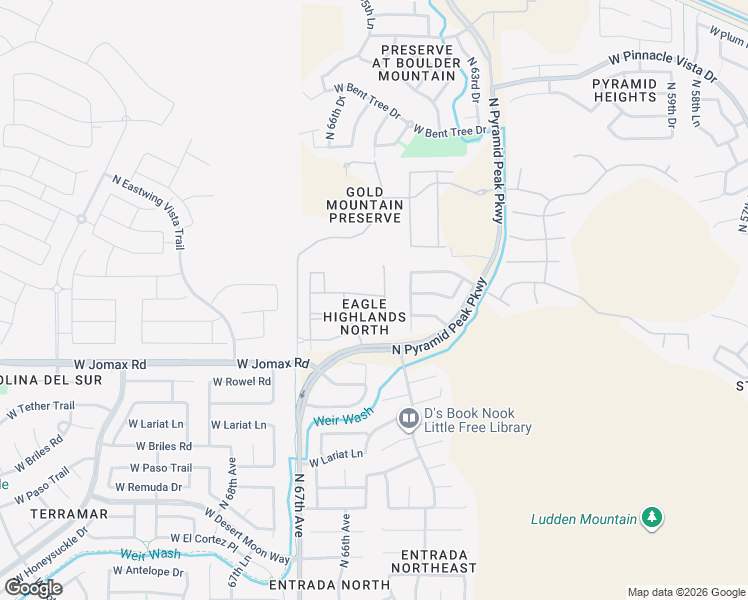 map of restaurants, bars, coffee shops, grocery stores, and more near 6510 West Molly Lane in Phoenix