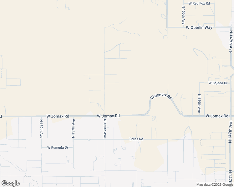 map of restaurants, bars, coffee shops, grocery stores, and more near 26919 North 155th Avenue in Surprise