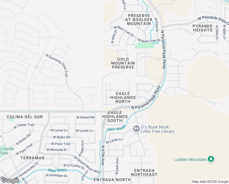 map of restaurants, bars, coffee shops, grocery stores, and more near 6545 West Molly Lane in Phoenix