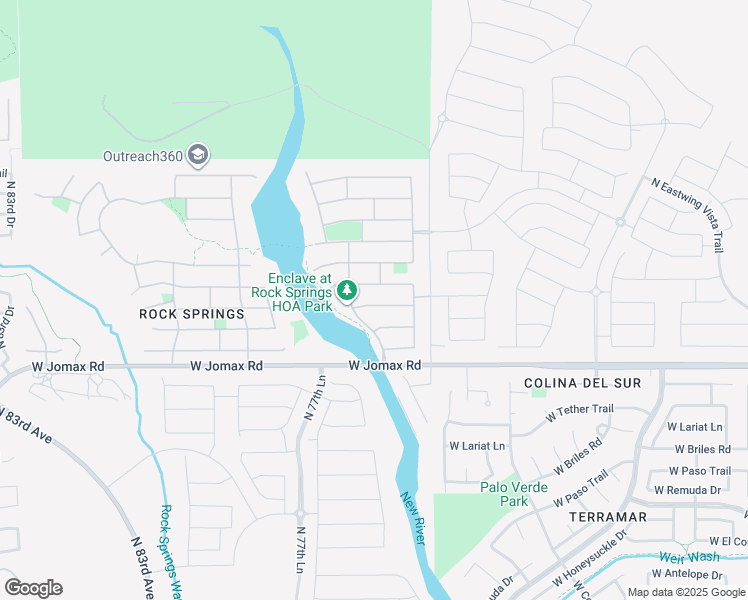 map of restaurants, bars, coffee shops, grocery stores, and more near 7584 West Andrea Drive in Peoria