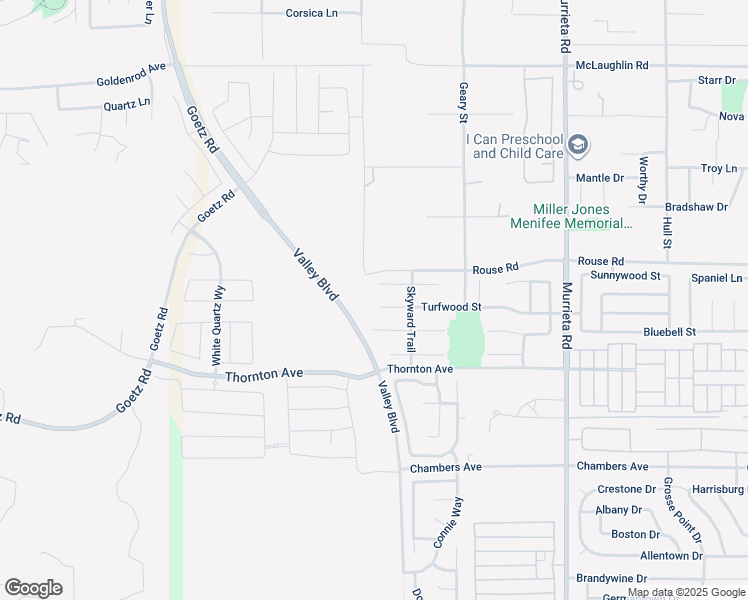 map of restaurants, bars, coffee shops, grocery stores, and more near 25540 Turfwood Street in Menifee