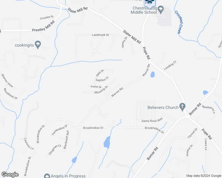 map of restaurants, bars, coffee shops, grocery stores, and more near 5012 Amethyst Drive in Douglasville