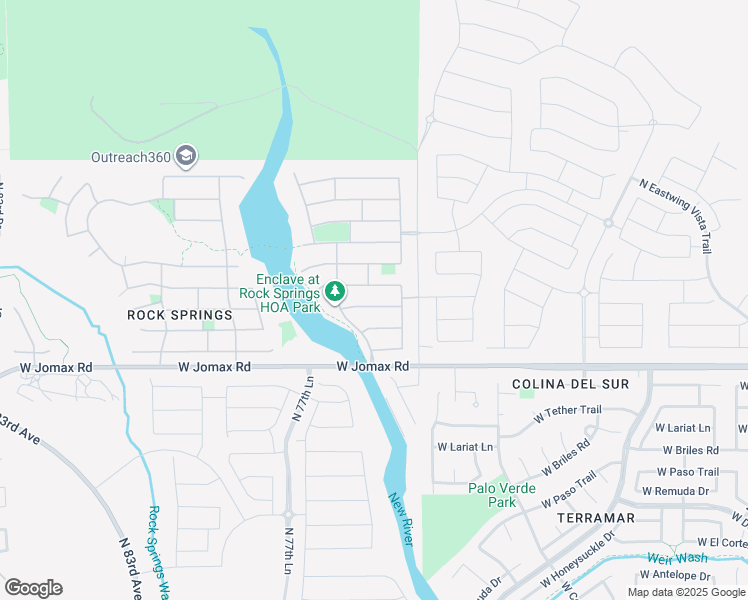 map of restaurants, bars, coffee shops, grocery stores, and more near 7584 West Andrea Drive in Peoria