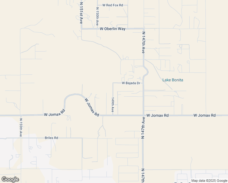 map of restaurants, bars, coffee shops, grocery stores, and more near 14840 West Jomax Road in Surprise