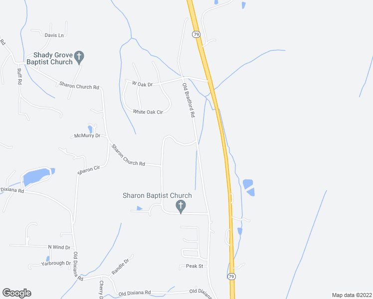 map of restaurants, bars, coffee shops, grocery stores, and more near 7652 Old Bradford Road in Pinson