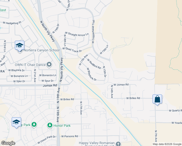 map of restaurants, bars, coffee shops, grocery stores, and more near 1654 West Cavedale Drive in Phoenix
