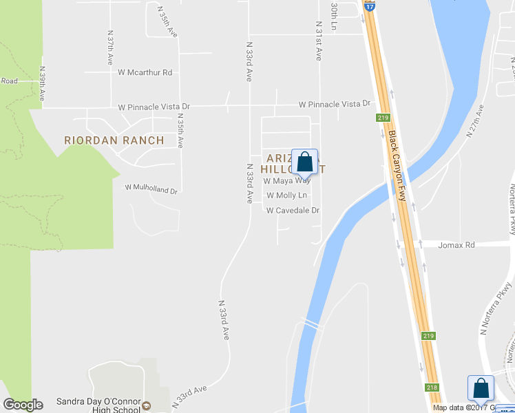 map of restaurants, bars, coffee shops, grocery stores, and more near 26648 N 32nd Ln in Phoenix