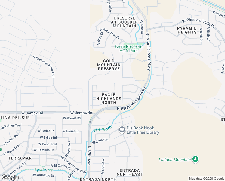 map of restaurants, bars, coffee shops, grocery stores, and more near 6510 West Molly Lane in Phoenix