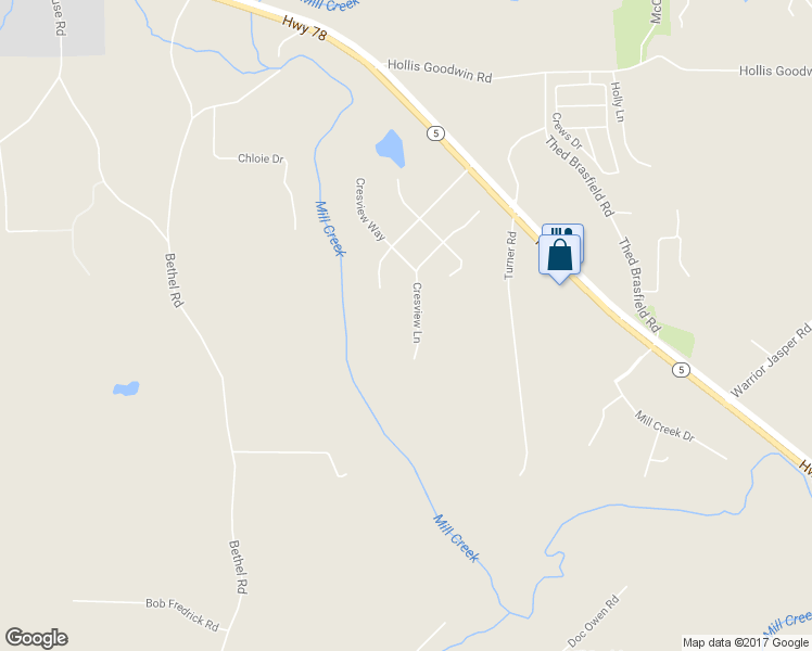 map of restaurants, bars, coffee shops, grocery stores, and more near 7480 Cresview Lane in Dora