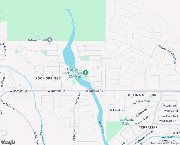 map of restaurants, bars, coffee shops, grocery stores, and more near 7658 West Andrea Drive in Peoria