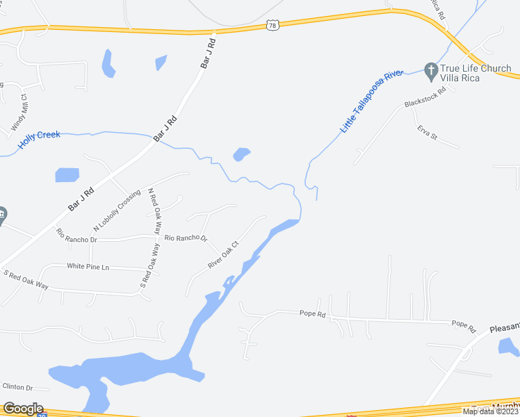map of restaurants, bars, coffee shops, grocery stores, and more near 19 River Oak Court in Temple