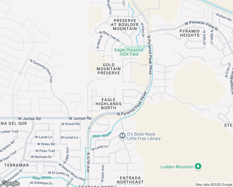 map of restaurants, bars, coffee shops, grocery stores, and more near 6510 West Molly Lane in Phoenix