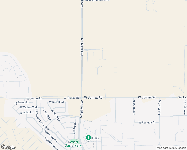map of restaurants, bars, coffee shops, grocery stores, and more near 16142 West Jomax Road in Surprise