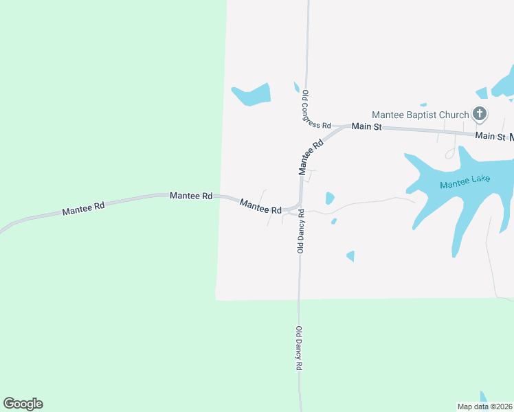 map of restaurants, bars, coffee shops, grocery stores, and more near 141 Mantee Road in Mantee
