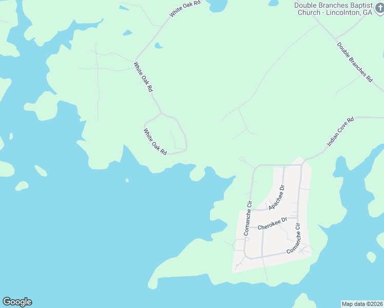 map of restaurants, bars, coffee shops, grocery stores, and more near 1647 White Oak Road in Lincolnton