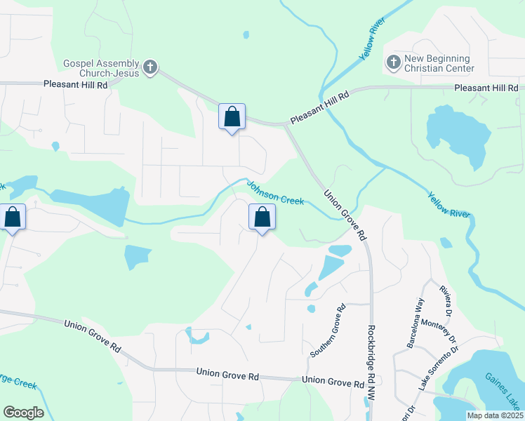 map of restaurants, bars, coffee shops, grocery stores, and more near 2352 Benson Ridge in Lithonia