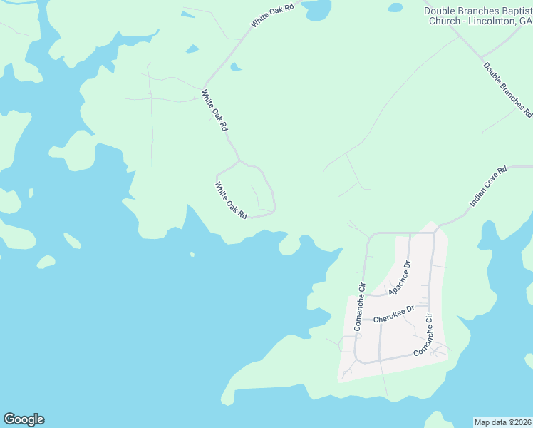 map of restaurants, bars, coffee shops, grocery stores, and more near 1647 White Oak Road in Lincolnton