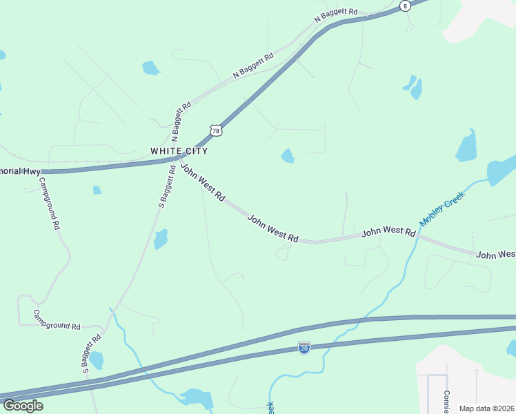 map of restaurants, bars, coffee shops, grocery stores, and more near 6838 John West Road in Winston