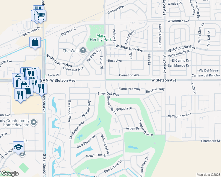 map of restaurants, bars, coffee shops, grocery stores, and more near 1159 Lemon Gum Lane in Hemet