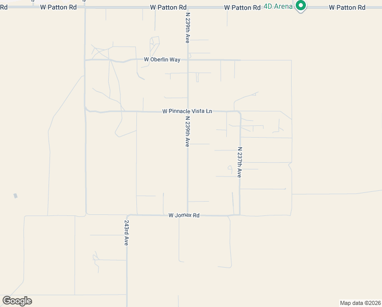 map of restaurants, bars, coffee shops, grocery stores, and more near 23843 West Alyssa Lane in Wittmann