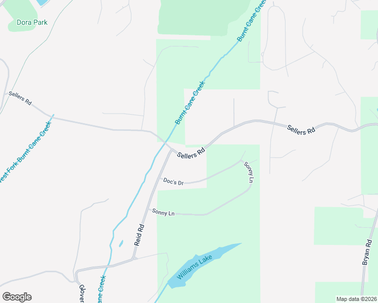 map of restaurants, bars, coffee shops, grocery stores, and more near 1044 Sellers Road in Dora