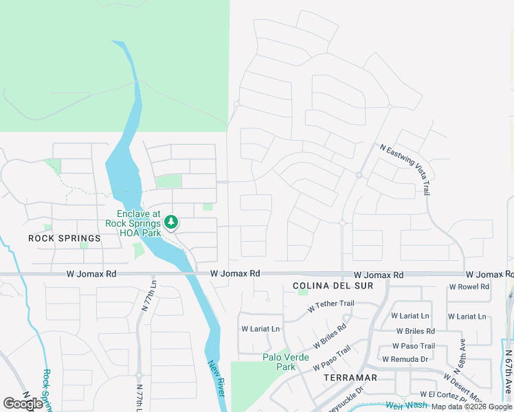 map of restaurants, bars, coffee shops, grocery stores, and more near 7449 West Redbird Road in Peoria