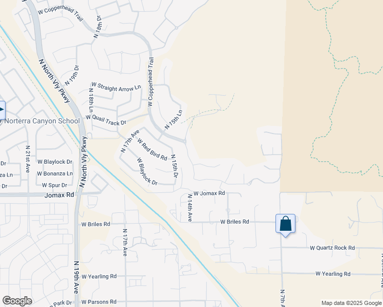 map of restaurants, bars, coffee shops, grocery stores, and more near 26841 North 14th Lane in Phoenix