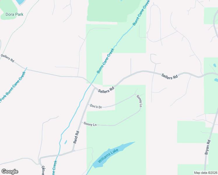 map of restaurants, bars, coffee shops, grocery stores, and more near 1044 Sellers Road in Dora
