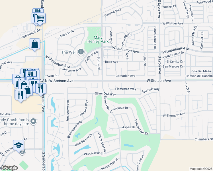 map of restaurants, bars, coffee shops, grocery stores, and more near 1117 Lemon Gum Lane in Hemet