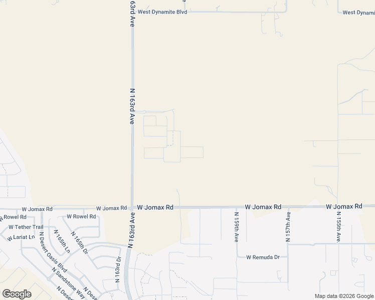 map of restaurants, bars, coffee shops, grocery stores, and more near 16013 West Jomax Road in Surprise