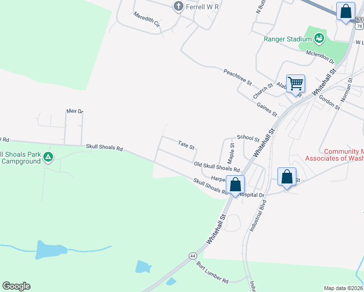 map of restaurants, bars, coffee shops, grocery stores, and more near 312 Tate Street in Washington