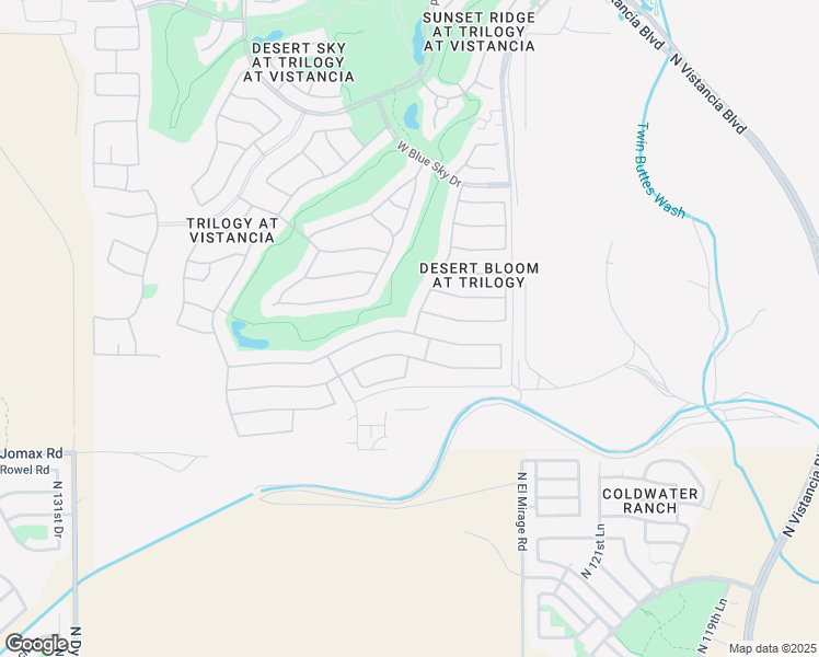 map of restaurants, bars, coffee shops, grocery stores, and more near 12510 West Bajada Road in Peoria