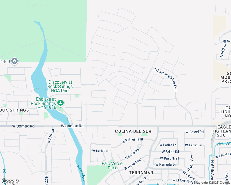 map of restaurants, bars, coffee shops, grocery stores, and more near 26932 North 73rd Drive in Peoria
