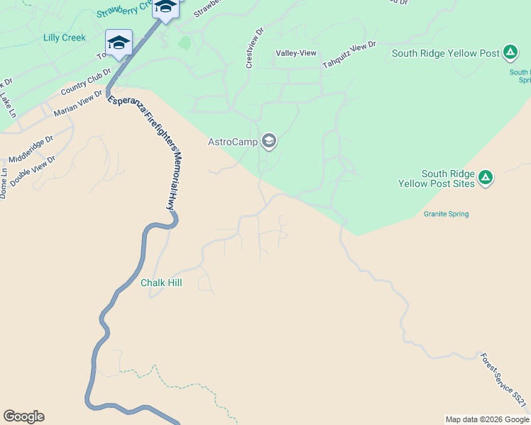 map of restaurants, bars, coffee shops, grocery stores, and more near 27720 Saunders Meadow Road in Idyllwild-Pine Cove