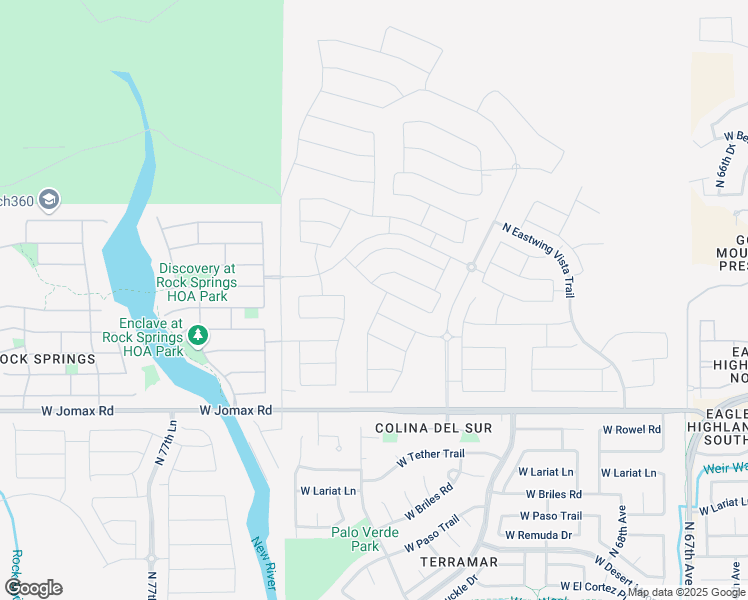 map of restaurants, bars, coffee shops, grocery stores, and more near 26932 North 73rd Drive in Peoria