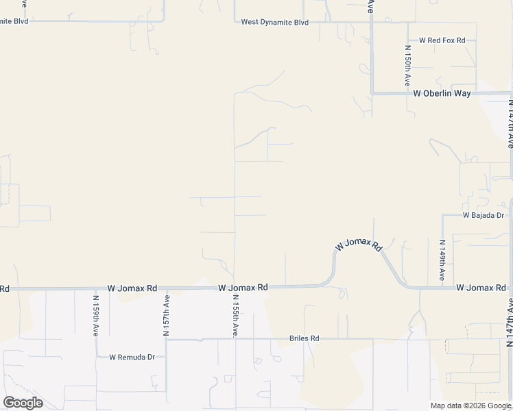 map of restaurants, bars, coffee shops, grocery stores, and more near 15419 West Bajada Drive in Surprise