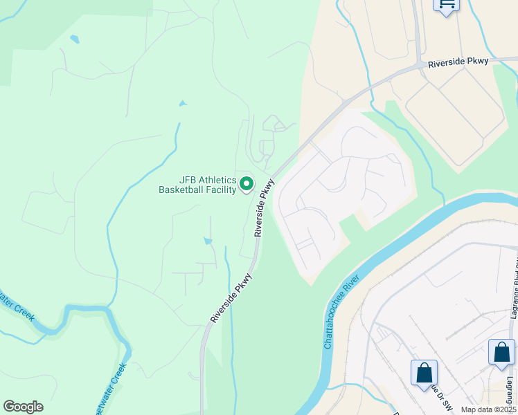 map of restaurants, bars, coffee shops, grocery stores, and more near 9165 Dover Street in Lithia Springs