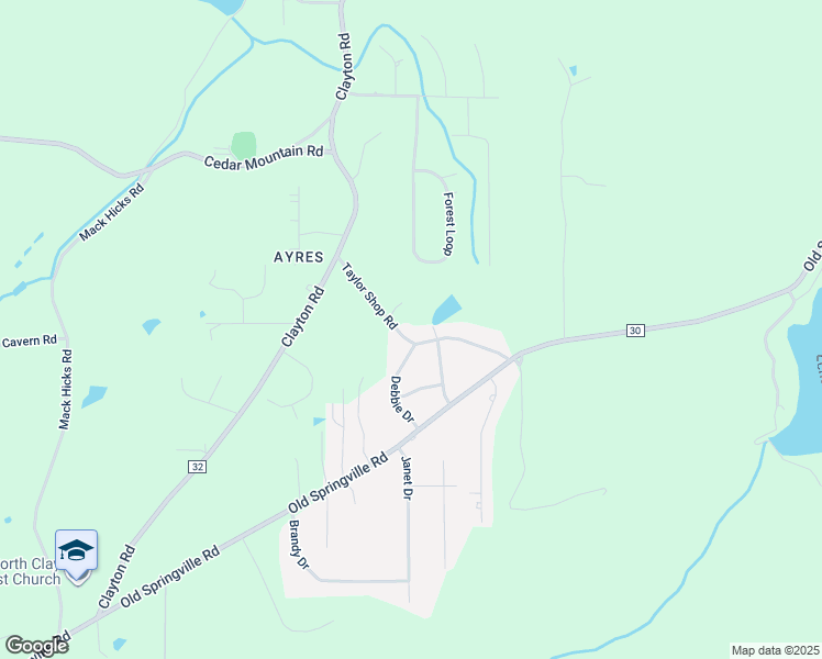 map of restaurants, bars, coffee shops, grocery stores, and more near 7746 Taylor Shop Road in Trussville
