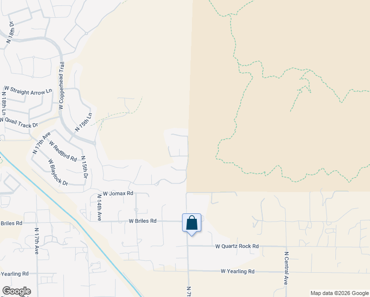 map of restaurants, bars, coffee shops, grocery stores, and more near 26914 North 7th Lane in Phoenix