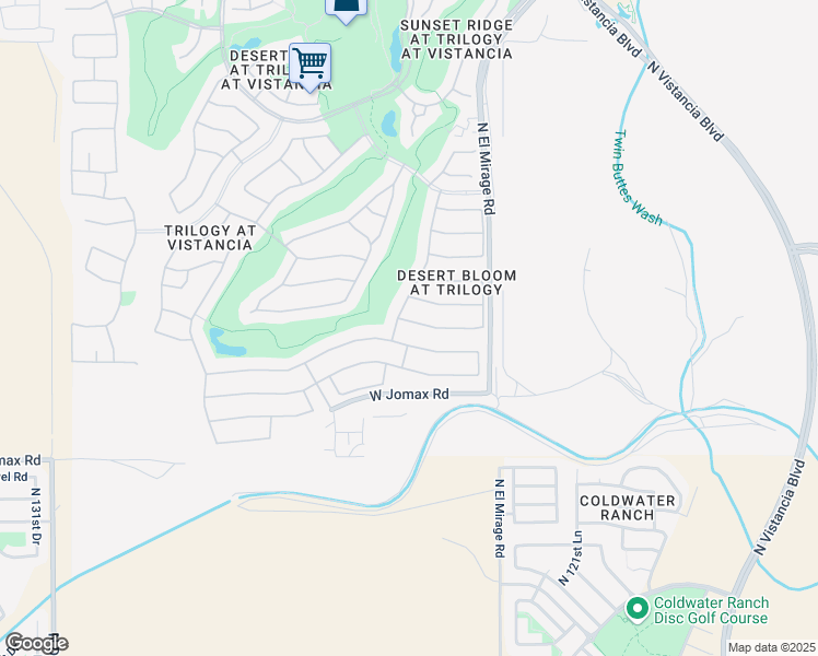 map of restaurants, bars, coffee shops, grocery stores, and more near 12477 W Alyssa Ln in Peoria