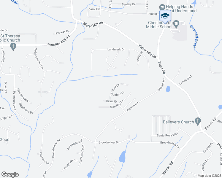 map of restaurants, bars, coffee shops, grocery stores, and more near 9363 Opal Drive in Douglasville