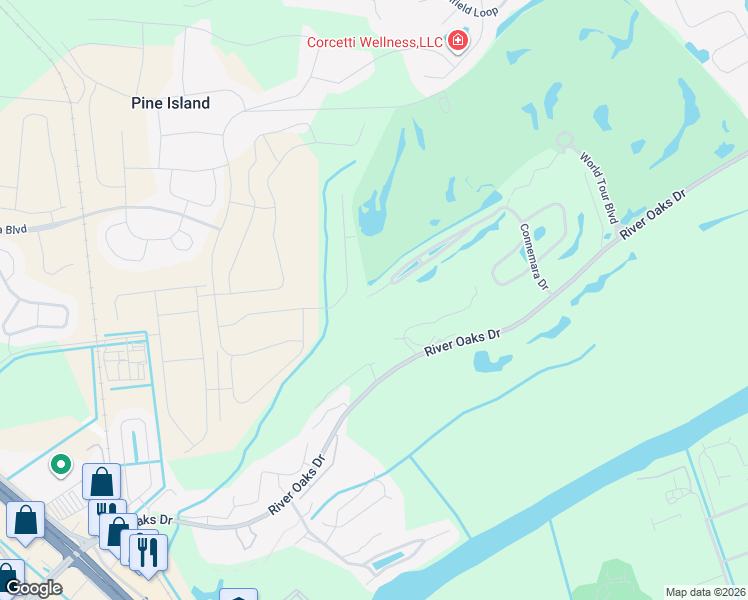 map of restaurants, bars, coffee shops, grocery stores, and more near 297 Connemara Drive in Myrtle Beach