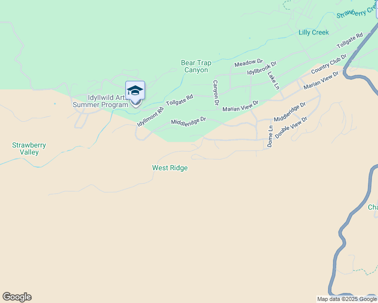 map of restaurants, bars, coffee shops, grocery stores, and more near 52950 Double View Drive in Idyllwild-Pine Cove
