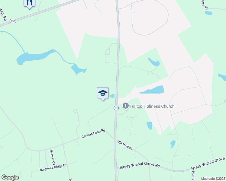 map of restaurants, bars, coffee shops, grocery stores, and more near 466 Highway 81 in Covington