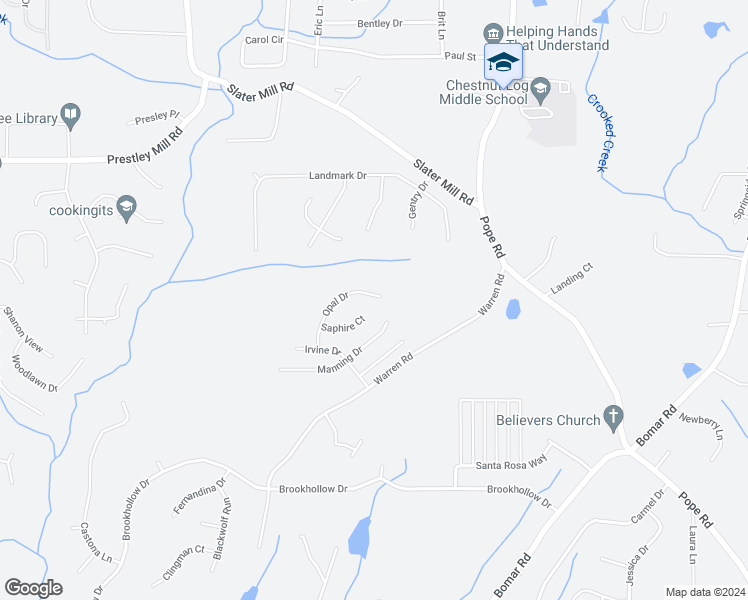map of restaurants, bars, coffee shops, grocery stores, and more near 9334 Opal Drive in Douglasville