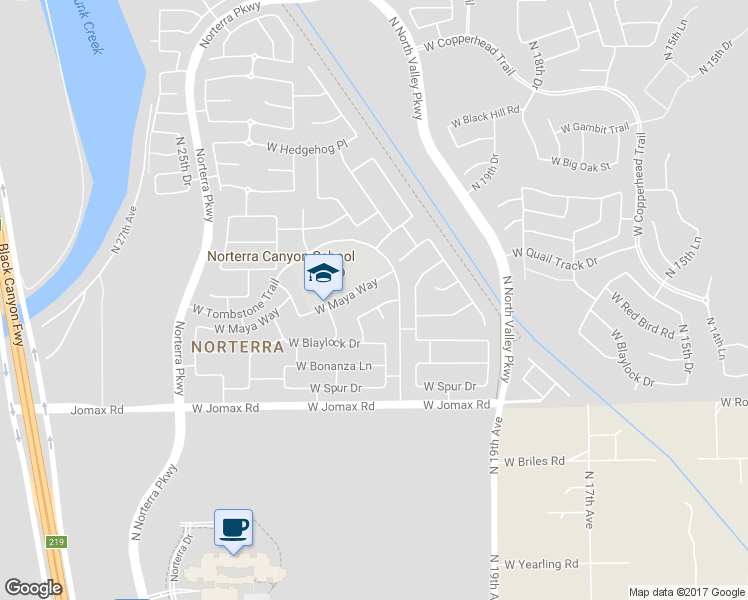 map of restaurants, bars, coffee shops, grocery stores, and more near 2132 West Red Bird Road in Phoenix