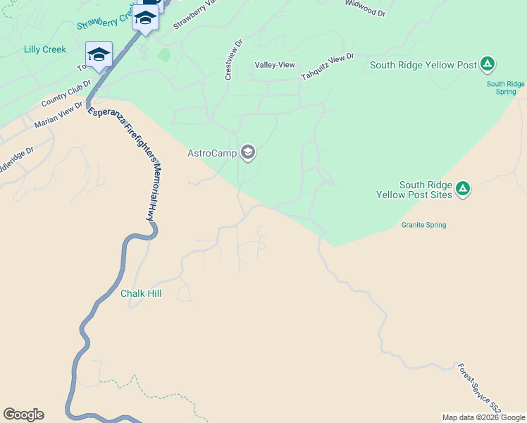 map of restaurants, bars, coffee shops, grocery stores, and more near 27180 Golden Rod Road in Idyllwild-Pine Cove