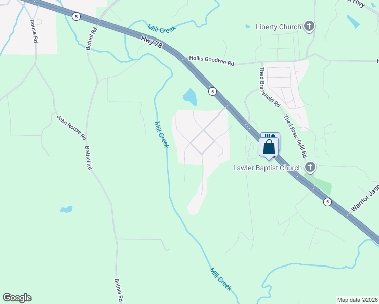 map of restaurants, bars, coffee shops, grocery stores, and more near 7890 Cresview Drive in Dora